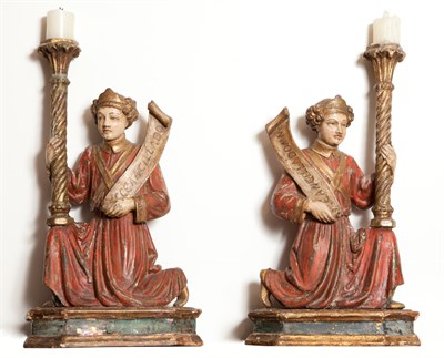 Lot 555 - Pair of Renaissance Style Carved, Gilt and...