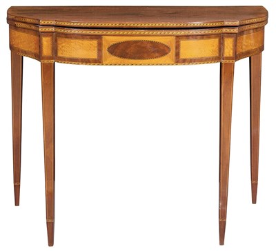 Lot 230 - Federal Inlaid Mahogany and Satinwood...