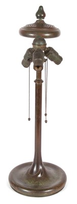 Lot 563 - American Bronze Lamp Base Height 25 1/4 inches.