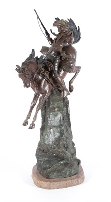 Lot 441 - Austrian Bronze Figure of a Rider on a Horse,...