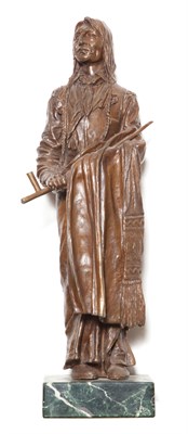 Lot 315 - Austrian Bronze Figure of Indian Chief Wolf...