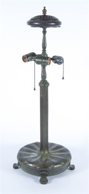 Lot 466 - Tiffany Style Gilt-Bronze and Leaded Glass...