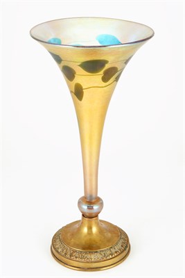 Lot 259 - Tiffany Studios Gilt-Bronze and Favrile Glass...