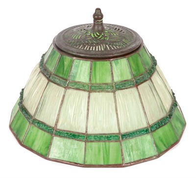 Lot 580 - Tiffany Studios Bronze and Favrile Glass...