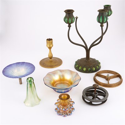 Lot 276 - Miscellaneous Group of Tiffany Studios Bronze...