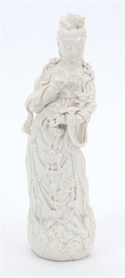 Lot 353 - Chinese Blanc de Chine Porcelain Figure Height...