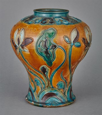 Lot 66 - Chinese Fahua Style Vase The shouldered form...