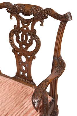 Lot 236 - George II Walnut Open Armchair Mid-18th...