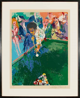 Lot 155 - LeRoy Neiman (1921-2012) BLACK BREAK Color...