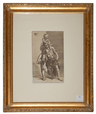 Lot 127 - John Skippe CHARITY Chiarascuro woodcut, 1783....