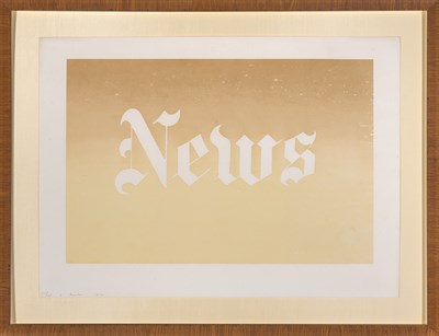 Lot 211 - Ed Ruscha (b. 1937) NEWS (ENGBERG 34) Color...