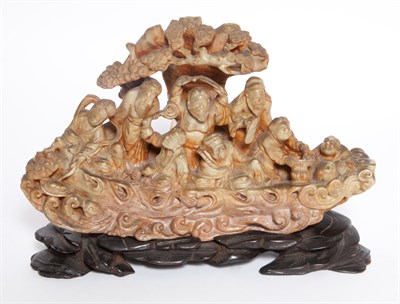 Lot 449 - Chinese Carved Hardstone Sculpture of...