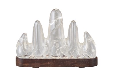 Lot 135 - Chinese Rock Crystal Brush Holder Late...