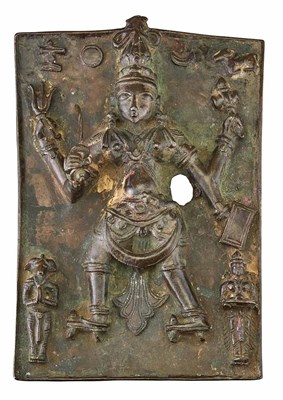 Lot 33 - West Indian Bronze Processional Plaque...