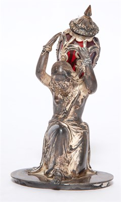 Lot 432 - Victorian Sterling Silver and Ruby Glass...