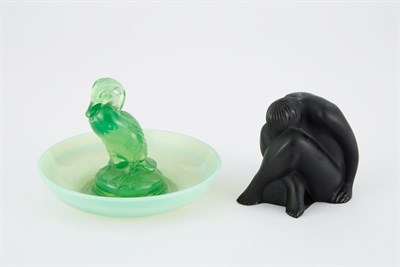 Lot 232 - R. Lalique Molded Glass Canard Circular...