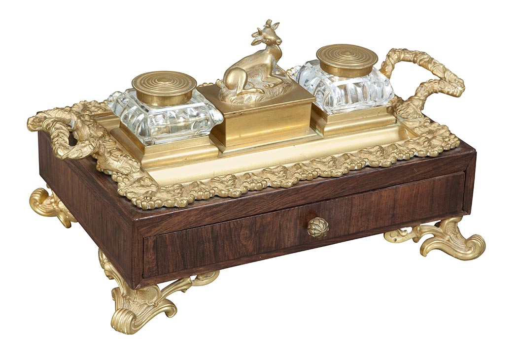 Lot 253 - George IV Gilt-Bronze Mounted Rosewood...