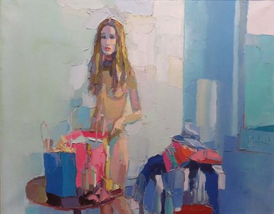Lot 72 - Nicola Simbari Italian, 1927-2012 Blue...