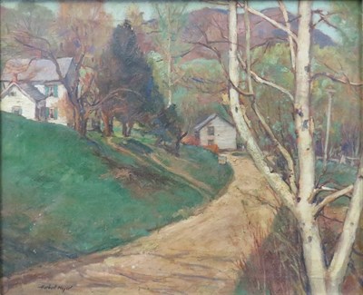 Lot 66 - Herbert Meyer Swiss, 1882-1960 Home Along a...