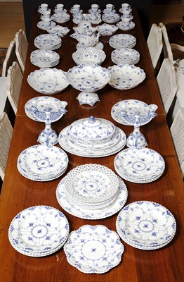 Lot 581 - Royal Copenhagen Blue Fluted Full Lace Pattern...