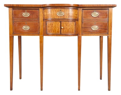 Lot 191 - George III Mahogany Sideboard Height 42 inches,...