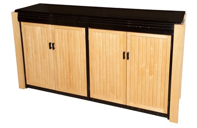 Lot 275 - Art Deco Style Part Ebonized Blonde Wood...