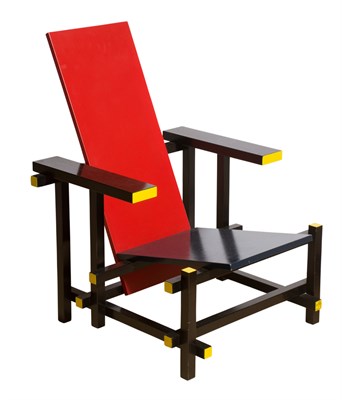 Lot 150 - Two Gerrit Rietveld Style Red and Blue...