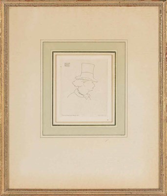Lot 122 - Édouard Manet (1832-1883) BAUDELAIRE DE PROFIL...