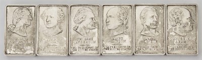 Lot 1058 - Silver Bars Group of six Silver Bars...
