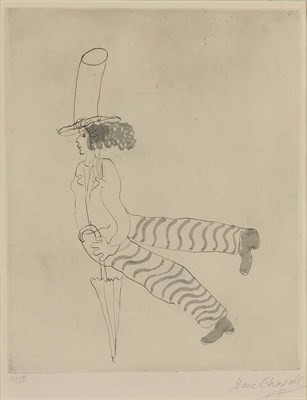 Lot 32 - Marc Chagall L'HOMME AU PARAPLUIE (K. 73)...