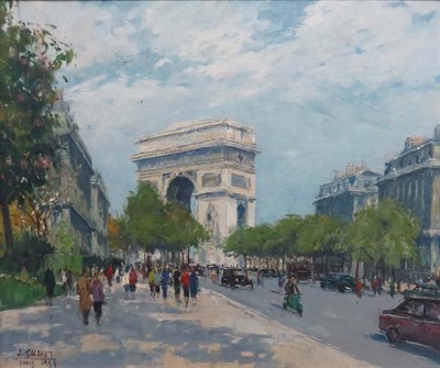 Lot 80 - Jean Salabet French, b. 1900 Arc de Triomphe,...