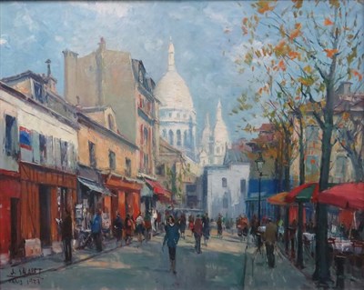 Lot 79 - Jean Salabet French, b. 1900 Parisian Street...