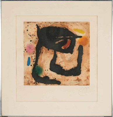 Lot 135 - Joan Miró LE DANDY (D. 492) Color etching,...