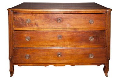 Lot 309 - Louis XVI Walnut Commode Height 32 1/4 inches,...