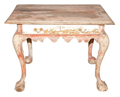 Lot 311 - Continental Carved and Painted Wood Writing...