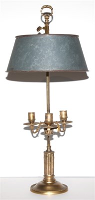 Lot 323 - French Gilt-Metal Bouillotte Lamp Height...