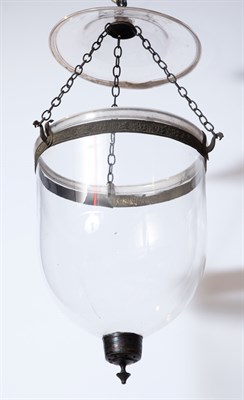 Lot 324 - Anglo-Indian Style Glass Hall Lantern Height...