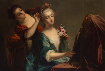 Lot 80 - Follower of Jean Germain Drouais A Lady at a...