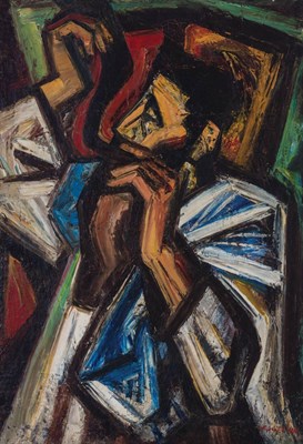 Lot 51 - Seymour Fogel American, 1911-1984 Blowing the...