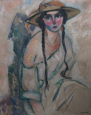 Lot 31 - Rodolphe Fornerod Swiss, 1877-1953 Woman with...