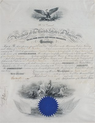 Lot 183 - [PRESIDENTS] GRANT, ULYSSESS S. Appointment...