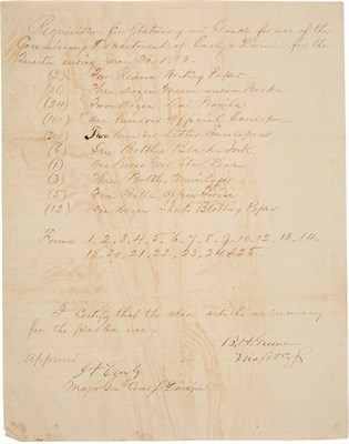 Lot 155 - [CIVIL WAR - CONFEDERATE] Group of signed...