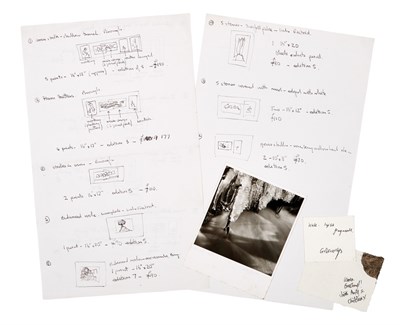 Lot 422 - GOLDSWORTHY, ANDY Archive. This pertains to an...