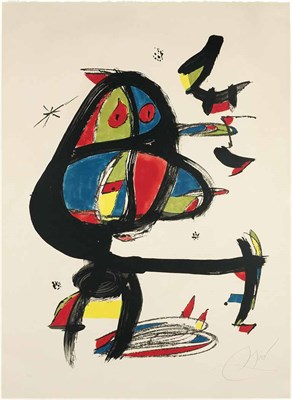 Lot 149 - Joan Miró CAP I CUA (M. 1182) Color lithograph,...