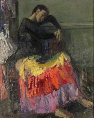 Lot 78 - Moses Soyer American, 1899-1974 Intermission,...