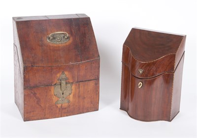 Lot 192 - George III Inlaid Mahogany Knife Box Late 18th...