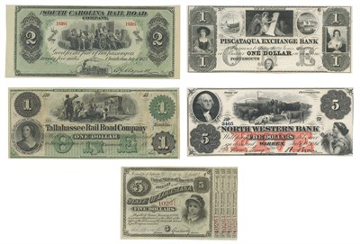 Lot 1116 - United States Obsolete and Railroad Paper...