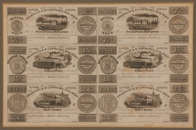 Lot 1073 - Lower Canada Champlain and St. Lawrence...