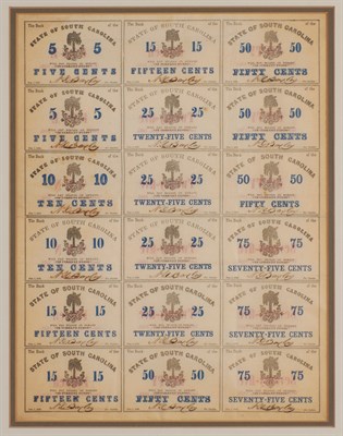 Lot 1125 - United States South Carolina Civil War...