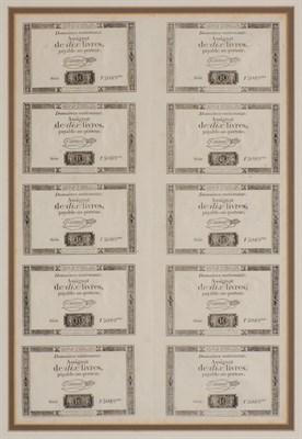 Lot 1081 - France Domaines Nationaux Uncut Sheets Two...